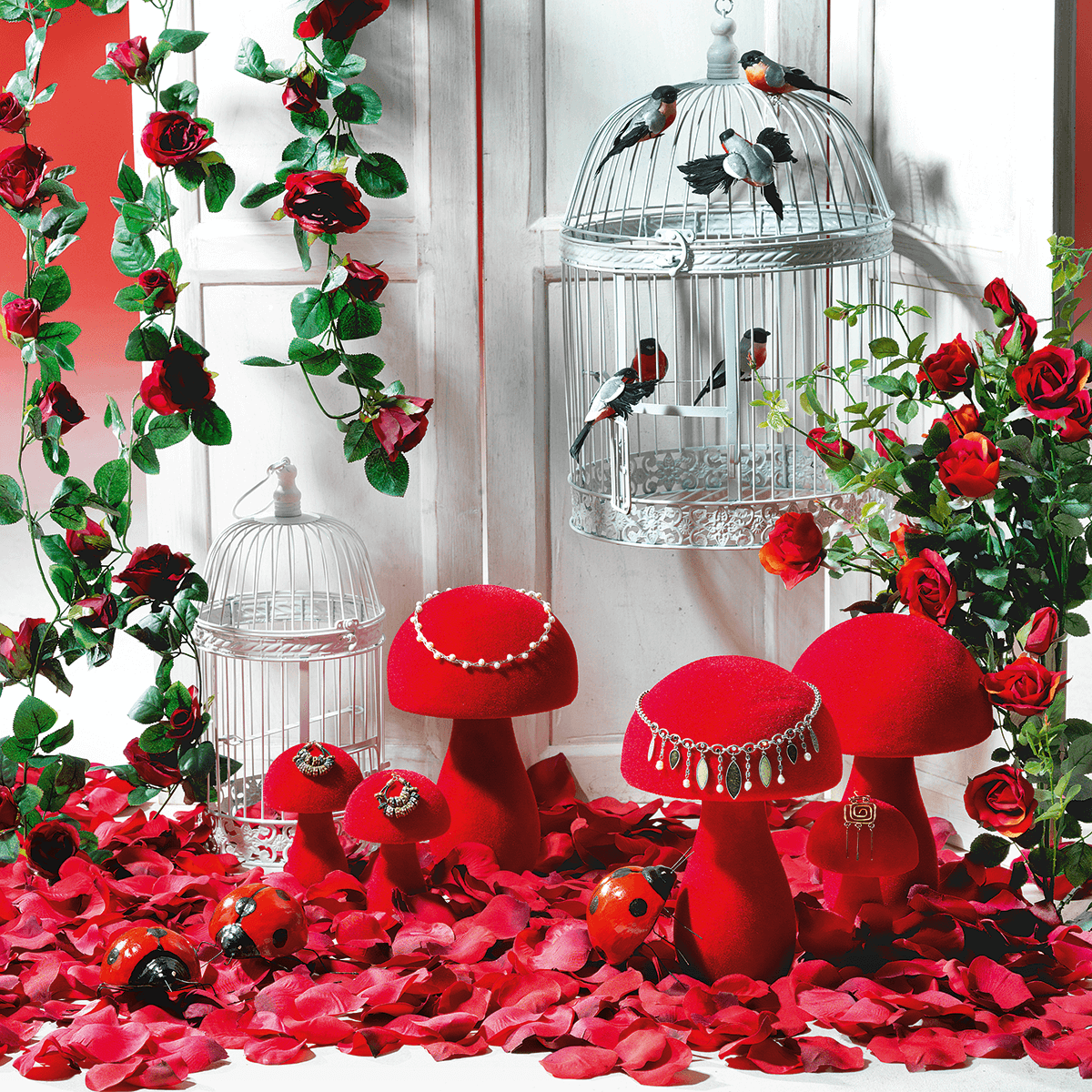 Rose petals red, 100 pcs - 4