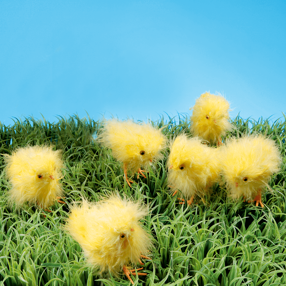 Decorative chicks 9 cm, 6 pcs - 2