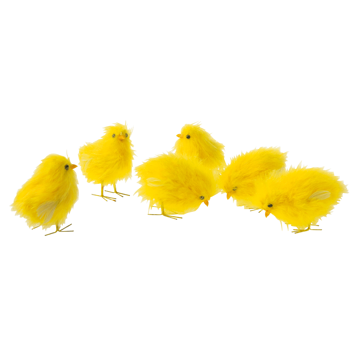 Decorative chicks 9 cm, 6 pcs - 1