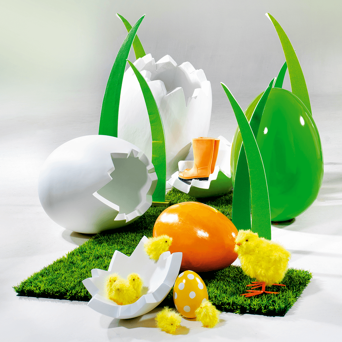 Decorative chicks 9 cm, 6 pcs - 8