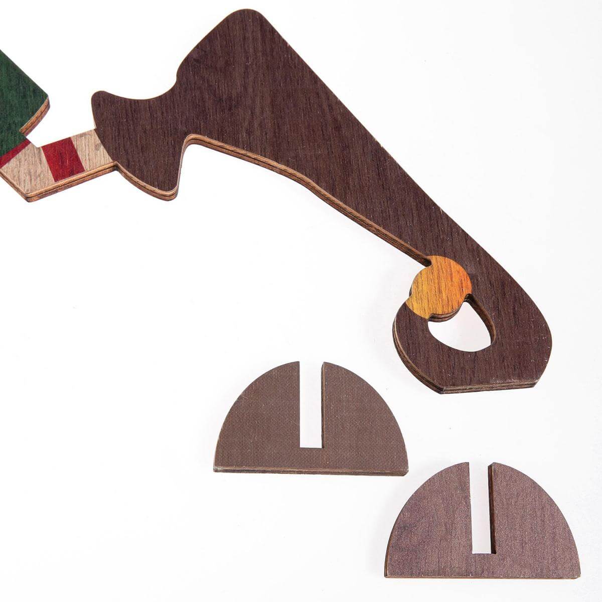 Wooden display Christmas elf 95 x 87 cm - 1