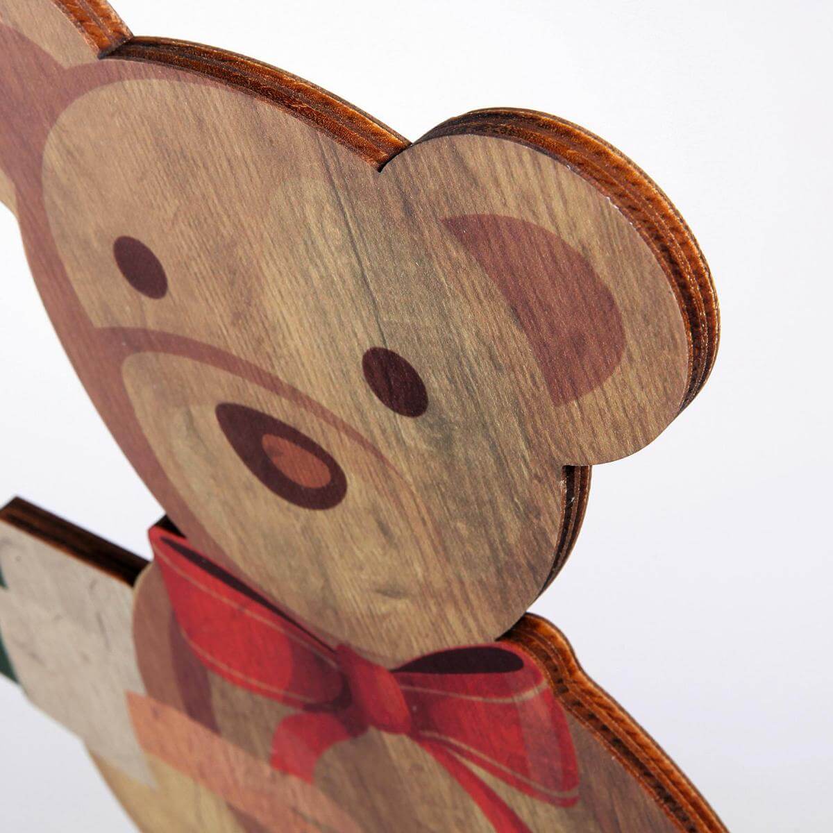 Wooden display Christmas elf 88 x 73 cm - 3