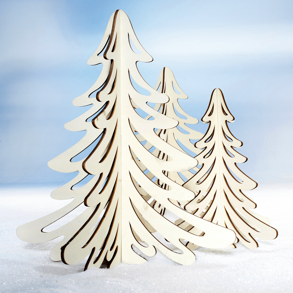 Sapin en bois, 83 cm de haut - 3