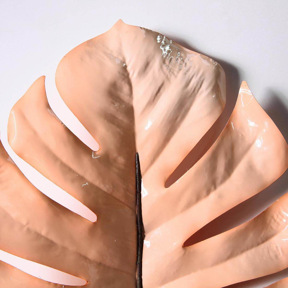 Artificial Monstera leaf 90 cm cream - 3