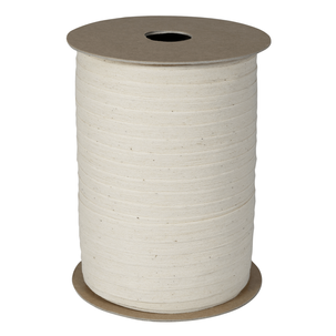 Umweltfreundliches Ringelband aus abbaubarem Material 10 mm 100 m creme
