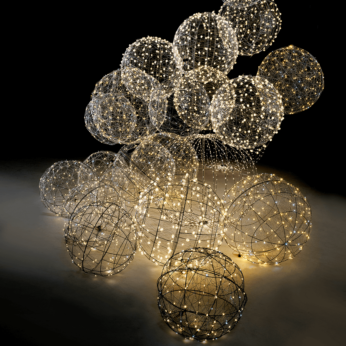 Boule lumineuse à LED pour l'ext., LED chaude - blanc, Ø 30 cm - 4