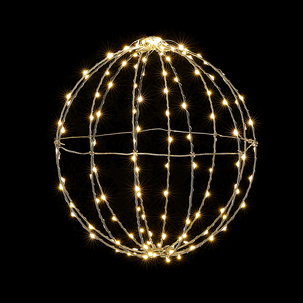 Boule lumineuse à LED pour l'ext., LED chaude - blanc, Ø 30 cm