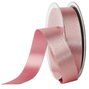 Satinband Glitter, 25 mm, 20 m, rosa
