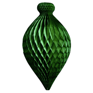 Honeycomb paper hanger Ornament green, length 80 cm