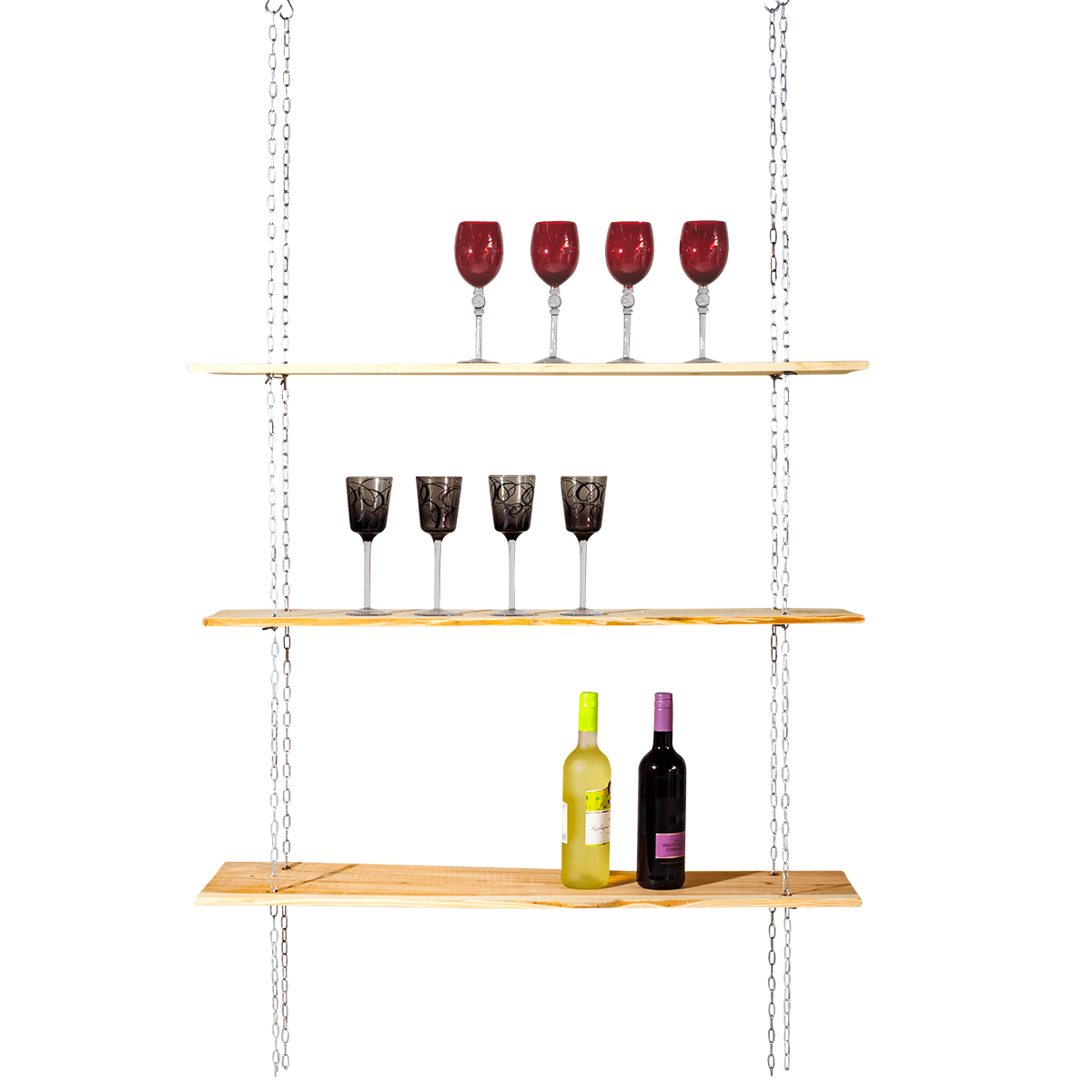 Etagère suspendue avec chaîne 3 pcs., 100 cm de large - 4