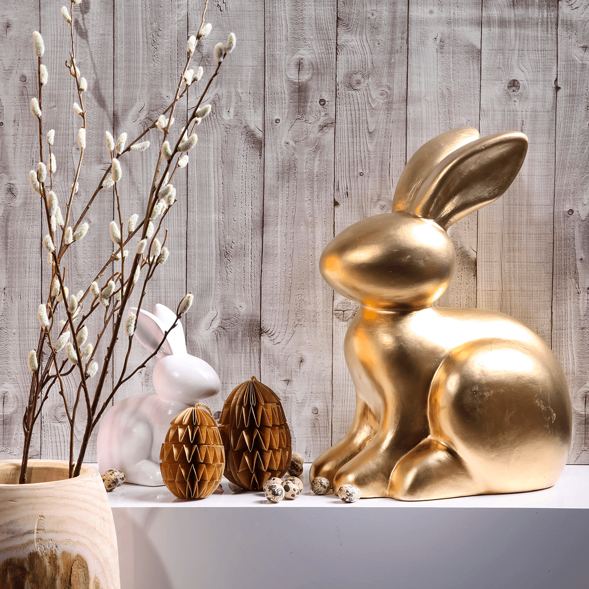 Easter Bunny gold, 50 cm - 5