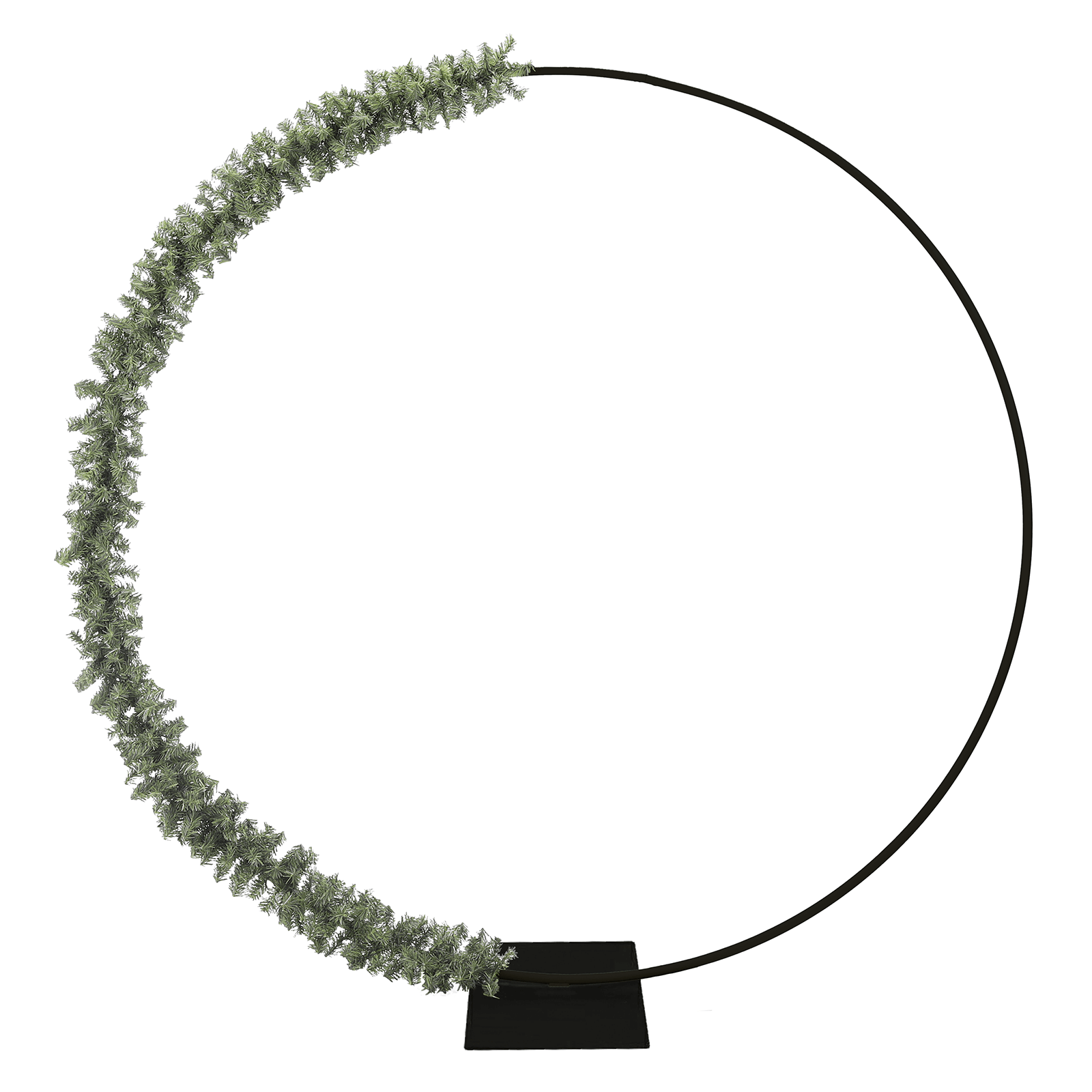 Decorative ring made of metal, black Ø 200 cm - 3