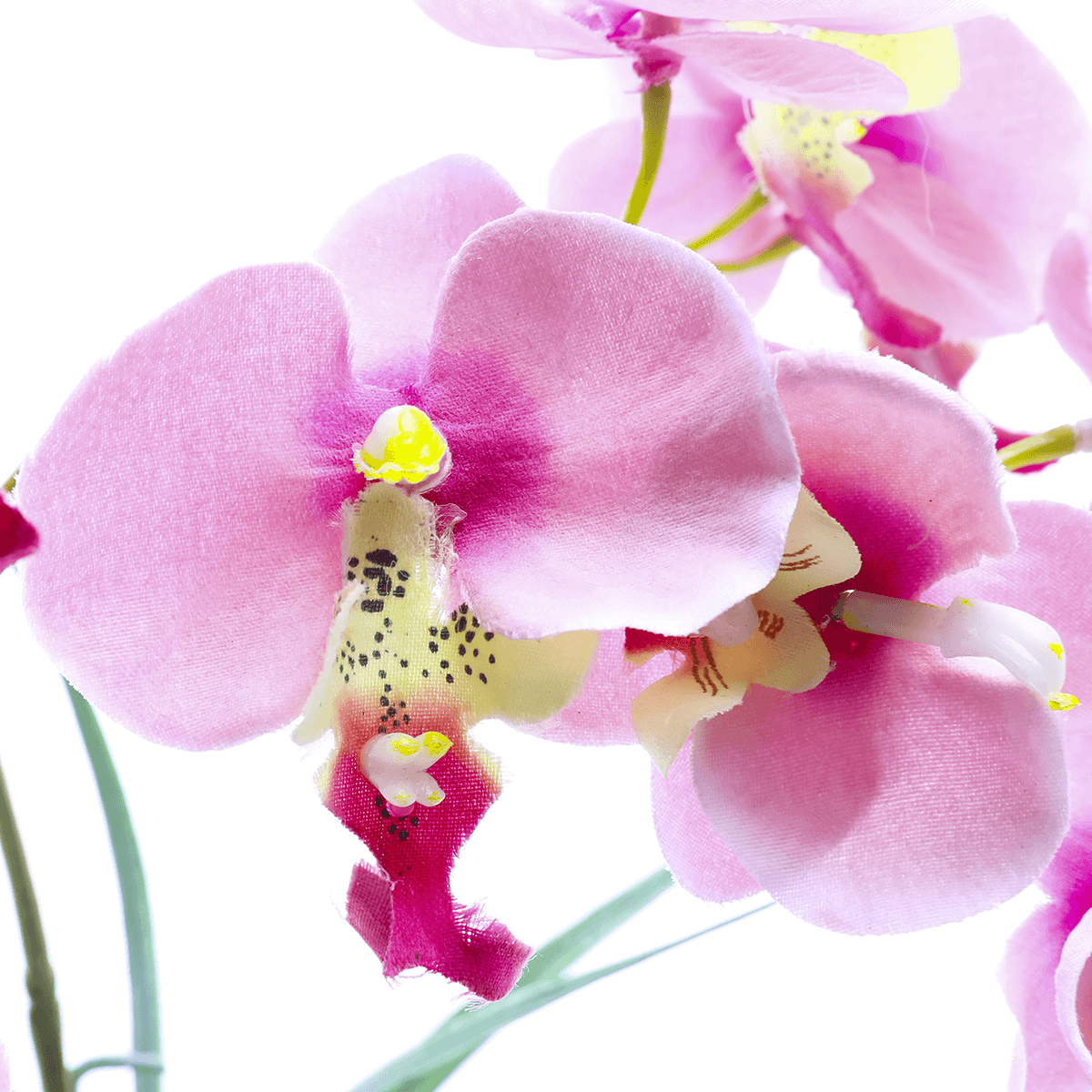 Artificial plant orchid in pot rose, 28 cm - 1