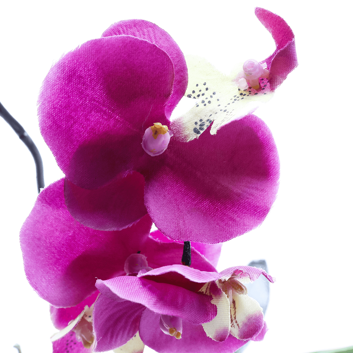 Orquídea artificial en maceta, rosa 28 cm - 1