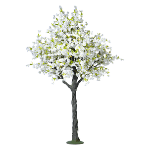 Árbol de flores de cerezo artificial, 220 cm