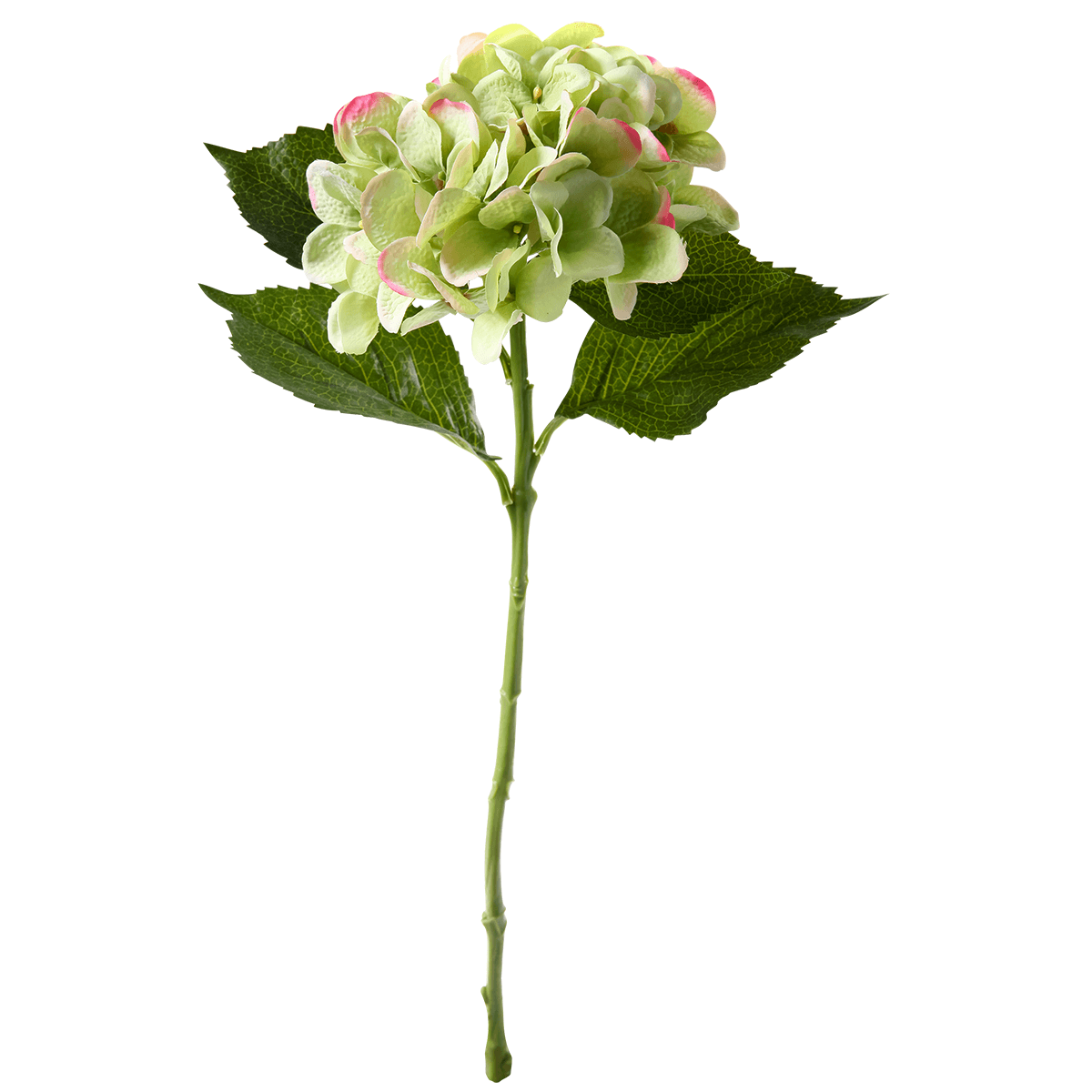 Fleur artificielle hortensia vert, 52 cm - 0