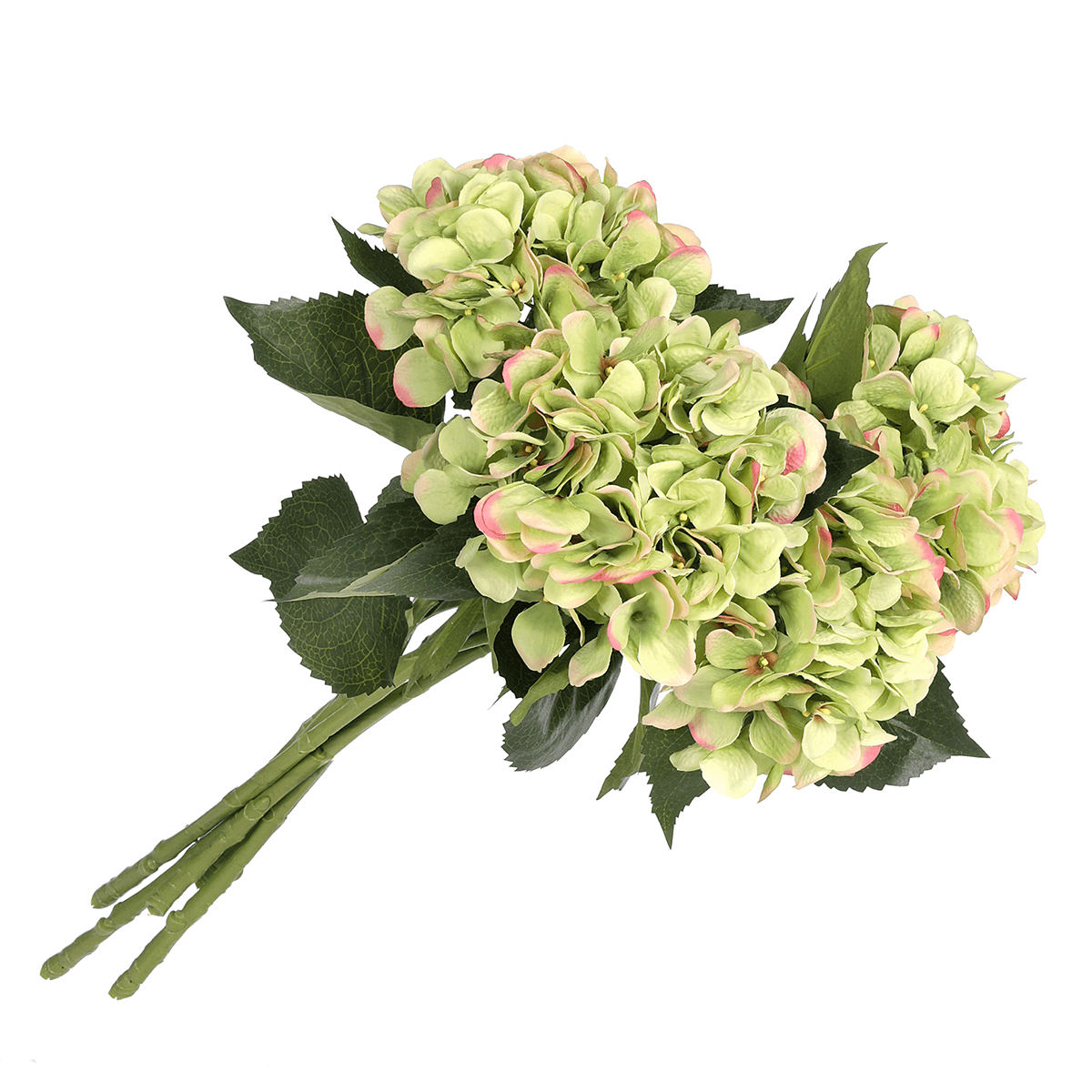 Fleur artificielle hortensia vert, 52 cm - 3