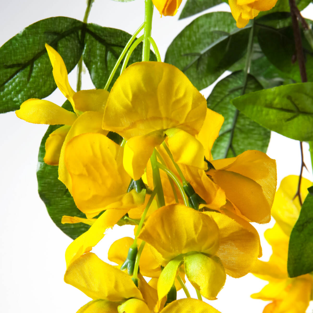 Branche artificielle Wisteria laburnum, 140 cm, jaune - 1
