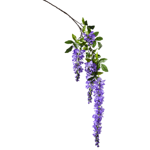 Branche artificielle Wisteria laburnum, 140 cm, violet