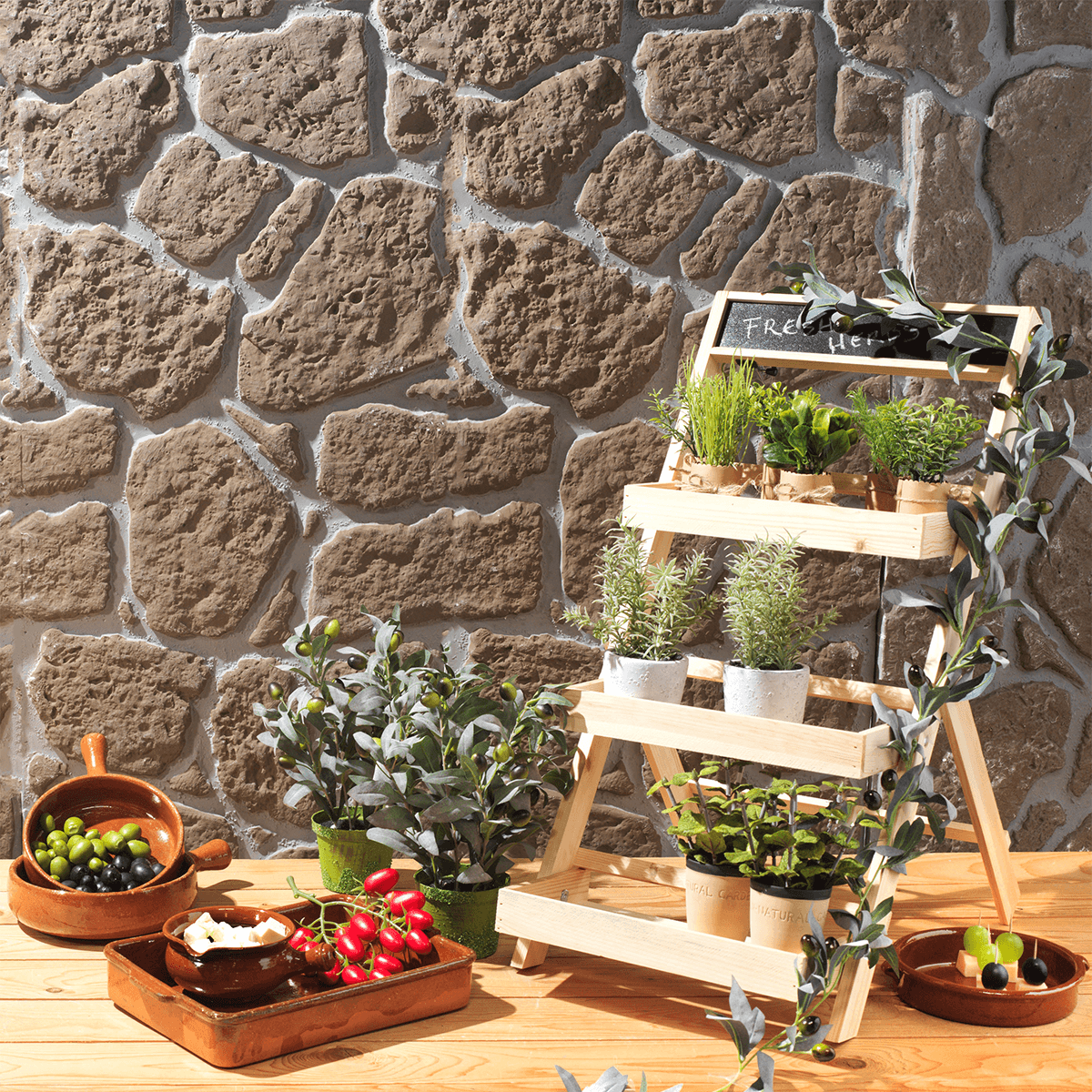 Mini herbes en pot 6 pièces 15 cm - 2