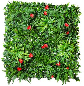 Panel de Mezcla de pasto y flores, 1 x 1 m