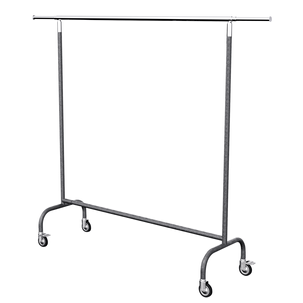 Roll-Kleiderständer MASSIV anthrazit 165 cm