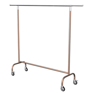 Kleiderständer mit Rollen kupfer 165 cm