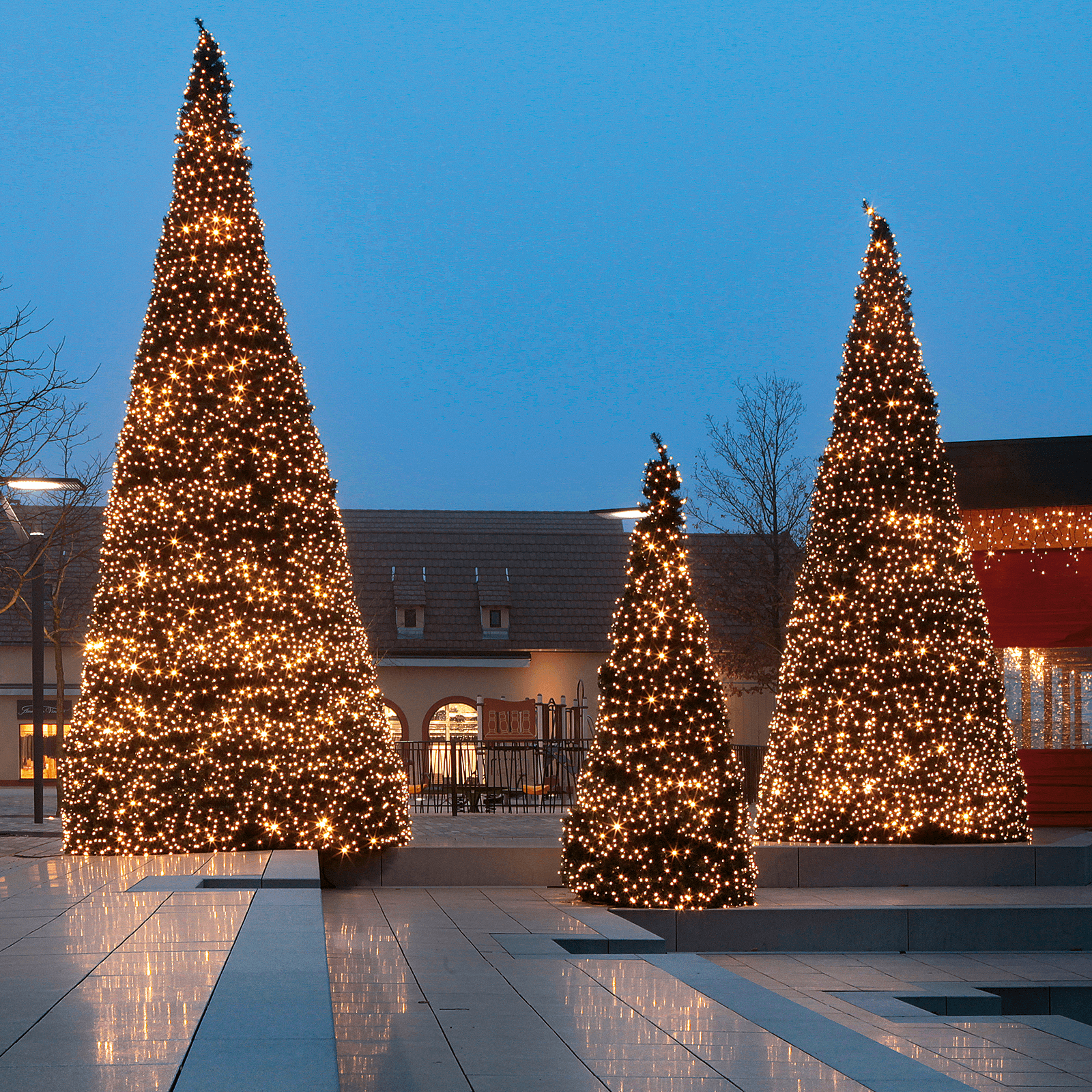 Árbol gigante sin iluminación, altura: 370 cm - 1