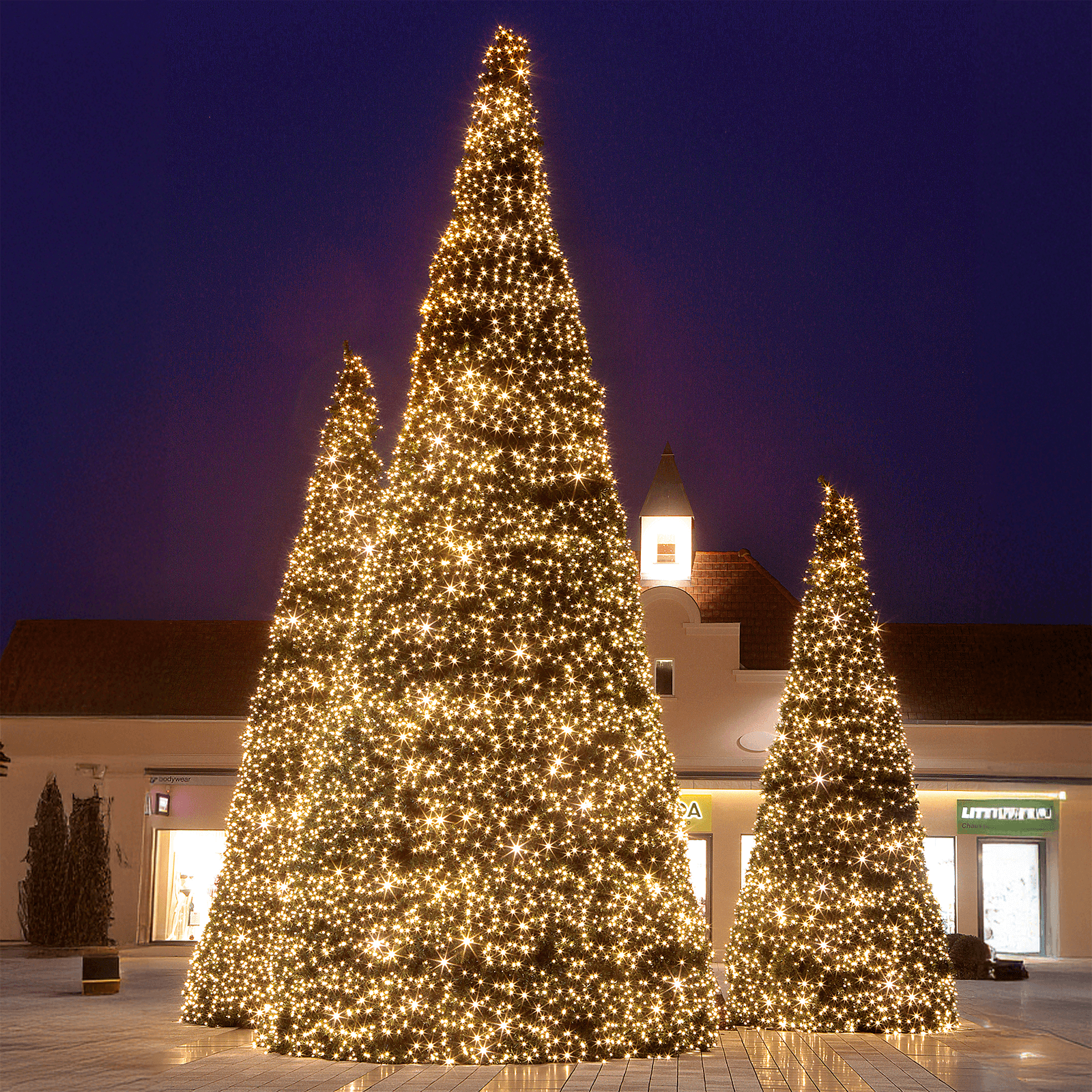 Árbol gigante sin iluminación, altura: 370 cm - 2