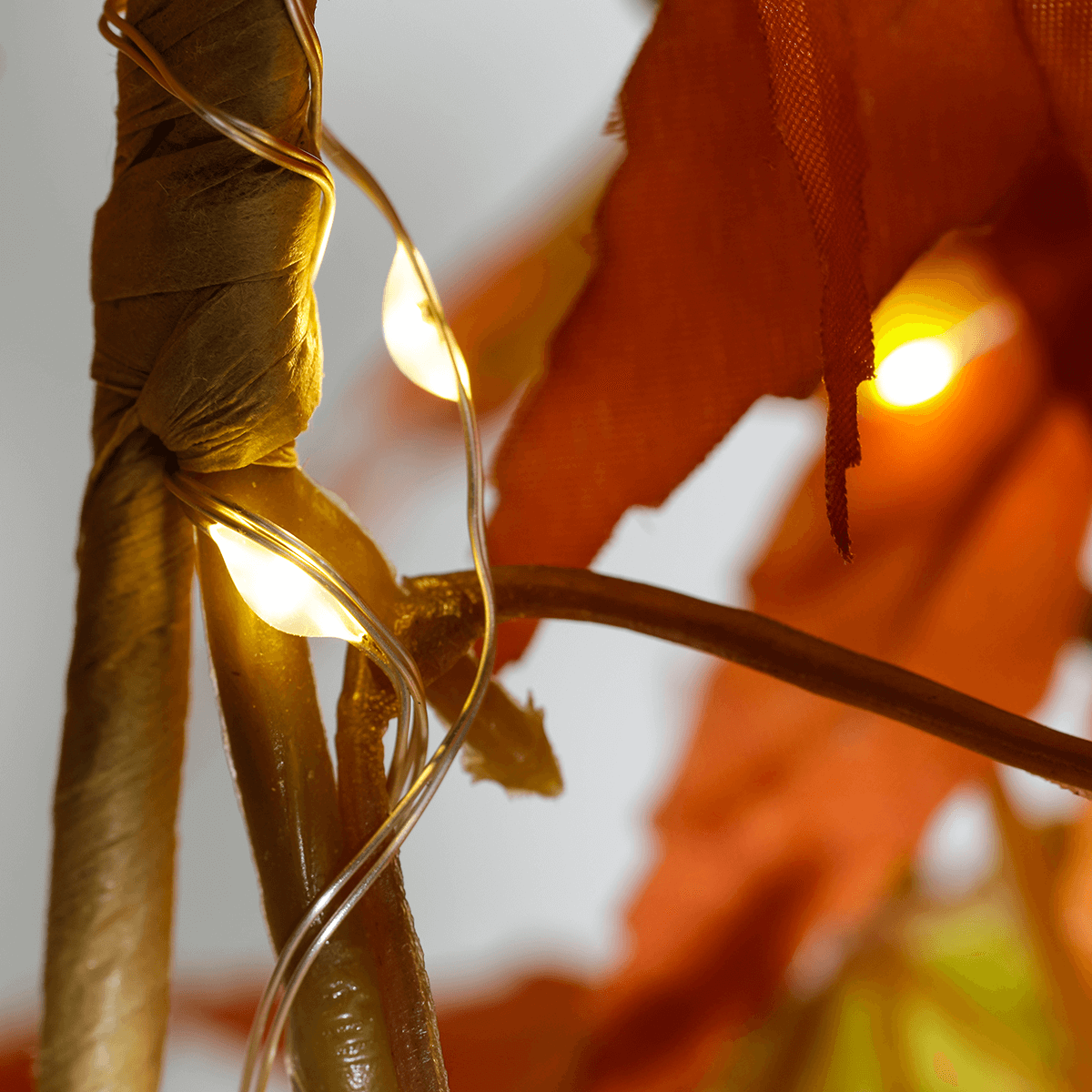 Ahorn-Blätterranke mit LED, 140 cm - 2 Ahorn-Blätterranke mit LED, 140 cm - 2