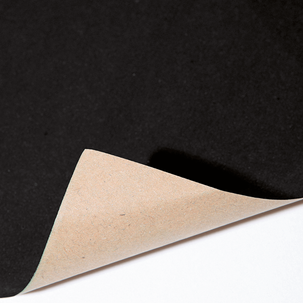 Recyceltes, schwarzes Uni-Kraftpapier – 50 m Geschenkpapier-Rolle