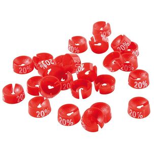 Number rider, red 20%