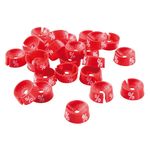 Bügelaufstecker "%" rot