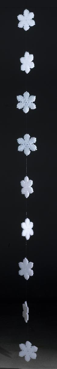 Schneeflocken-Girlande, 180 cm lang - 2