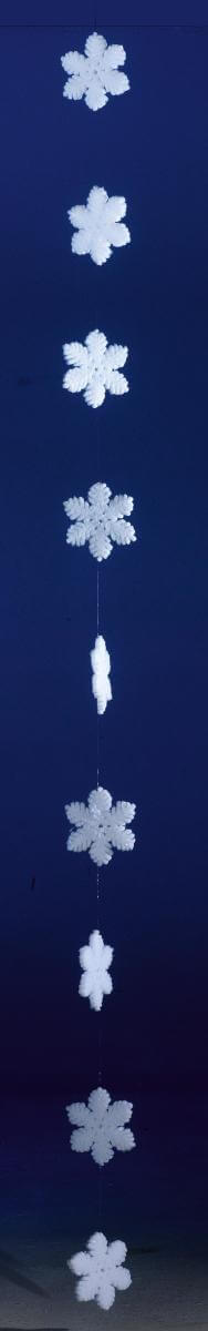 Schneeflocken-Girlande, 180 cm lang - 1