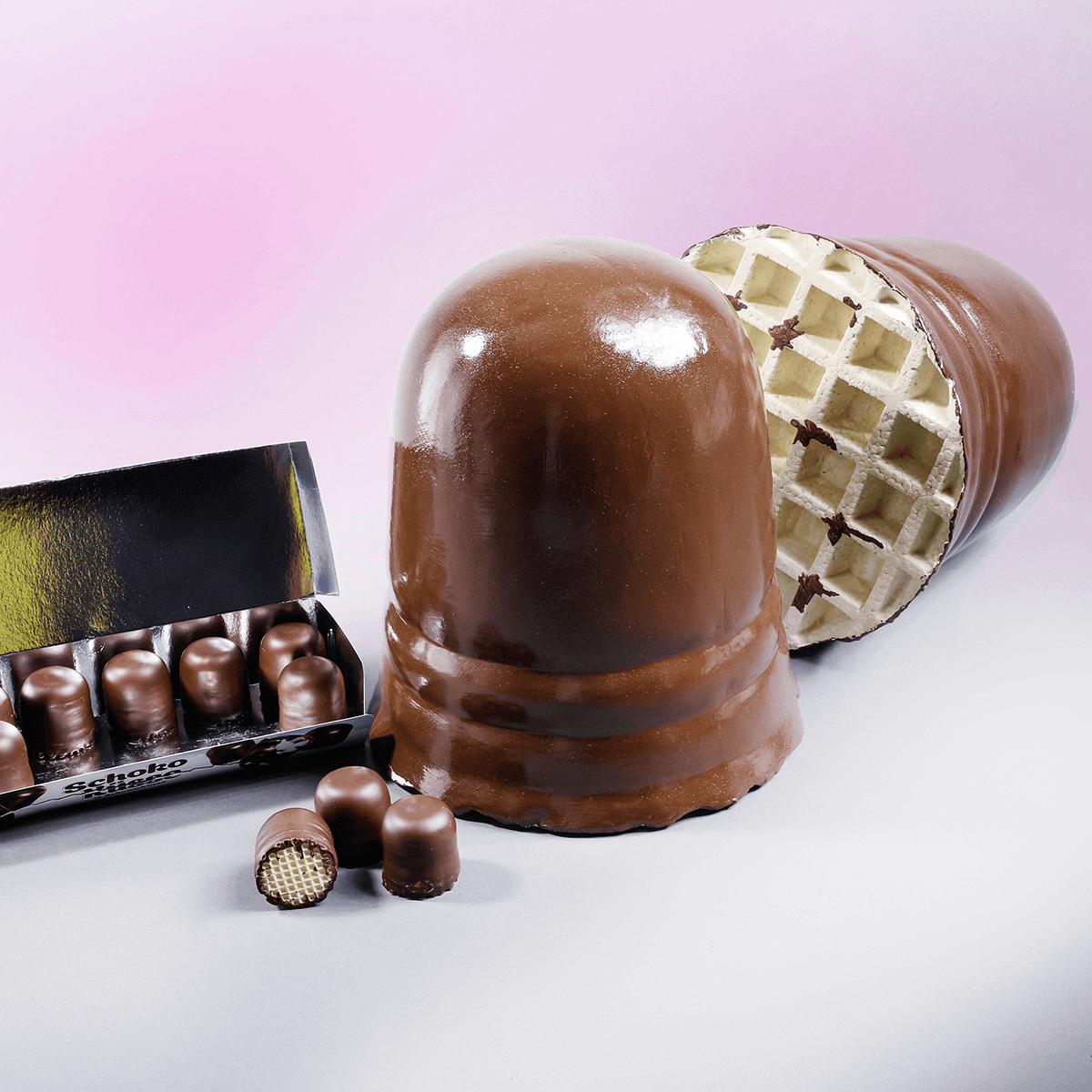 Tête de choco XXL aliment factice 35 cm - 6