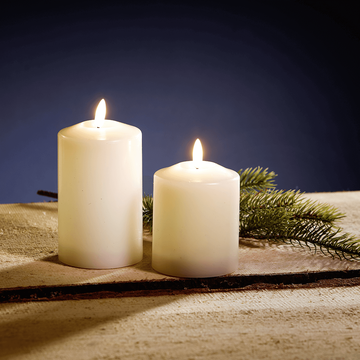 LED wax candle 7.5 x 11.5 cm - 2