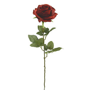 Rose de velours artificielle et précieuse, 68 cm
