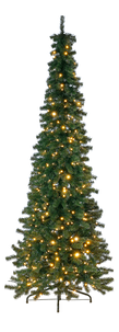 Artificial slender fir tree with LED 240 cm
