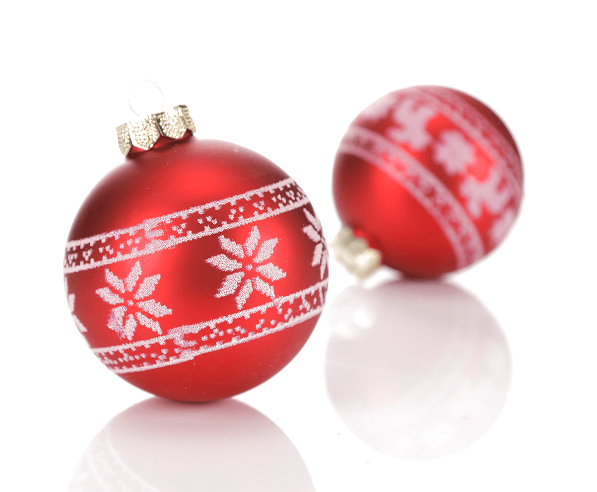 Christmas baubles made of glass "Nordic" 8 cm, 12 pcs - 1