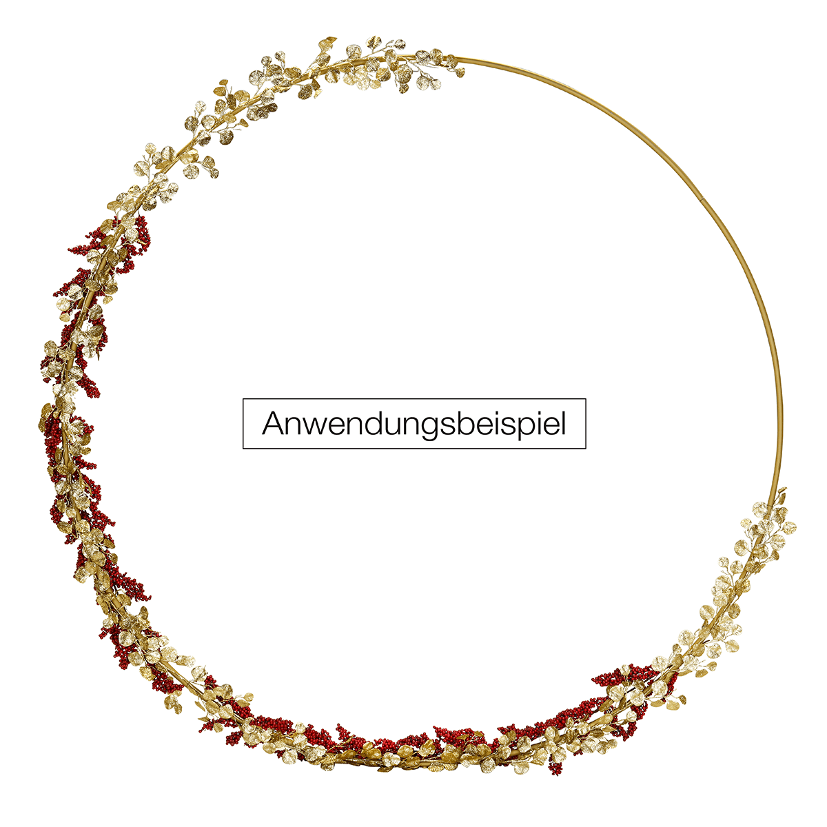 Decorative ring made of metal, gold Ø 200 cm - 1