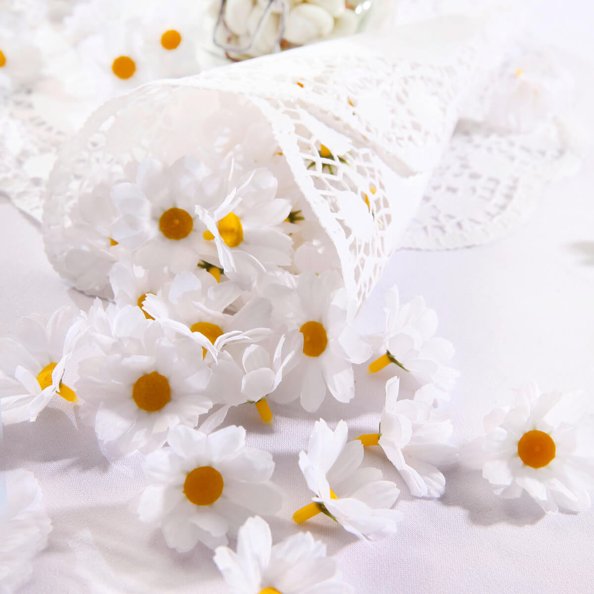 Decorative blossoms Marguerites, 72 pcs - 3