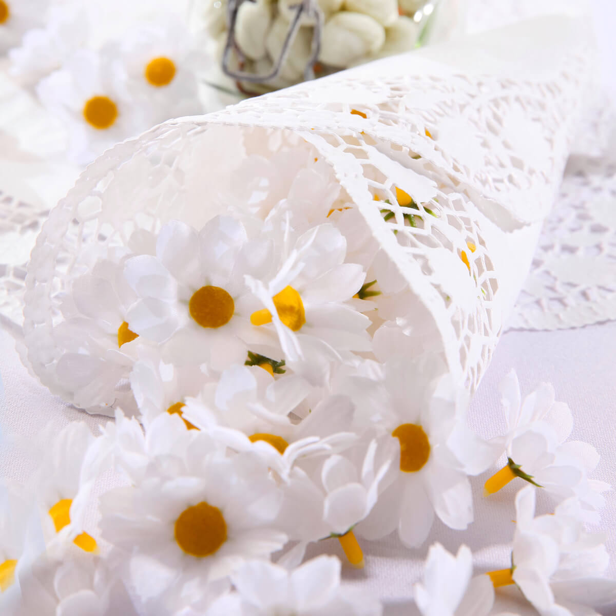 Decorative blossoms Marguerites, 72 pcs - 4