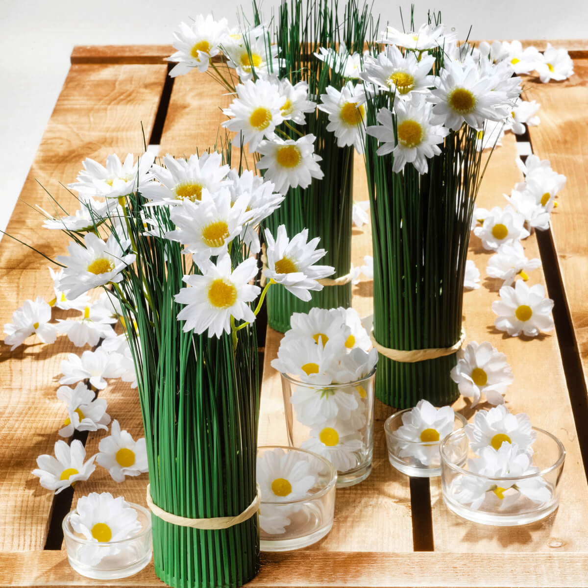 Decorative blossoms Marguerites, 72 pcs - 7