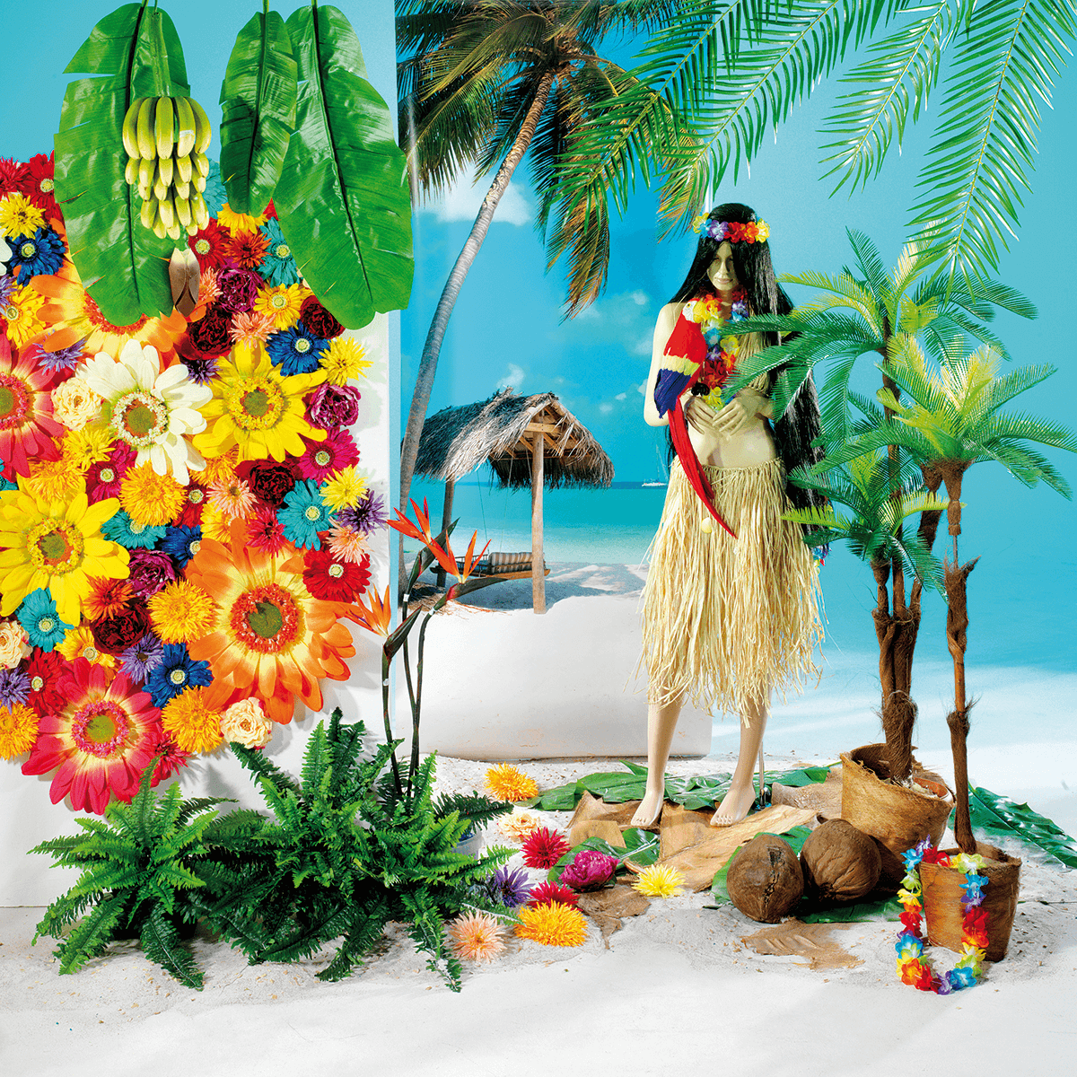 Hawaii-Blumenketten, Pack à 3 Stück - 5