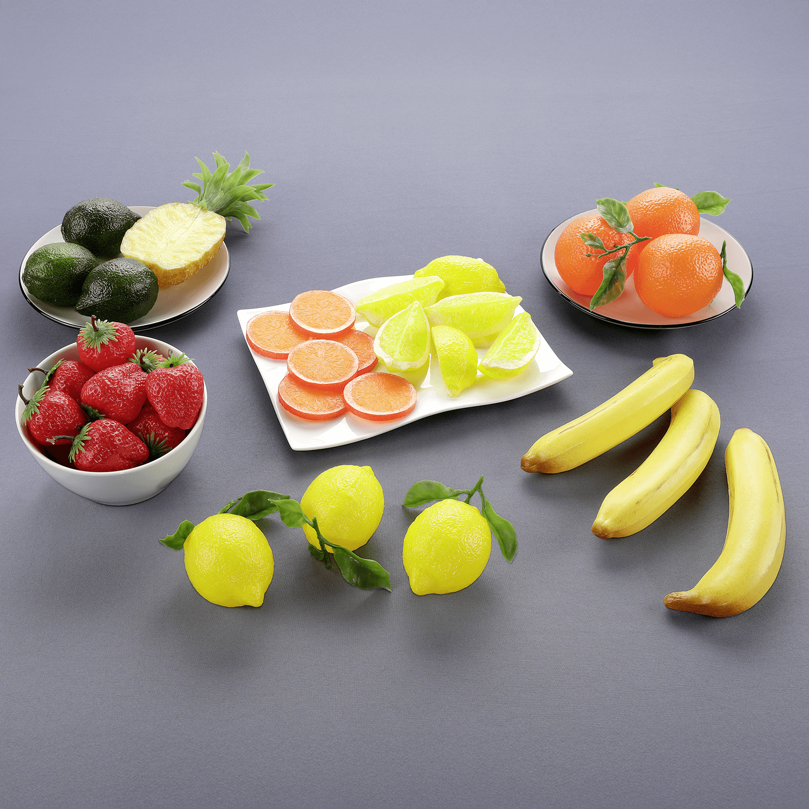 Citrons aliment factice, 3 pces - 1
