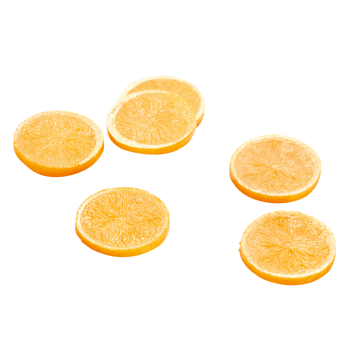 Tranches d'oranges aliment factice, 6 pces - 0