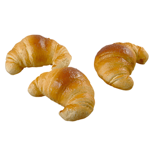 Croissant alimentaire factice, 3 pièces