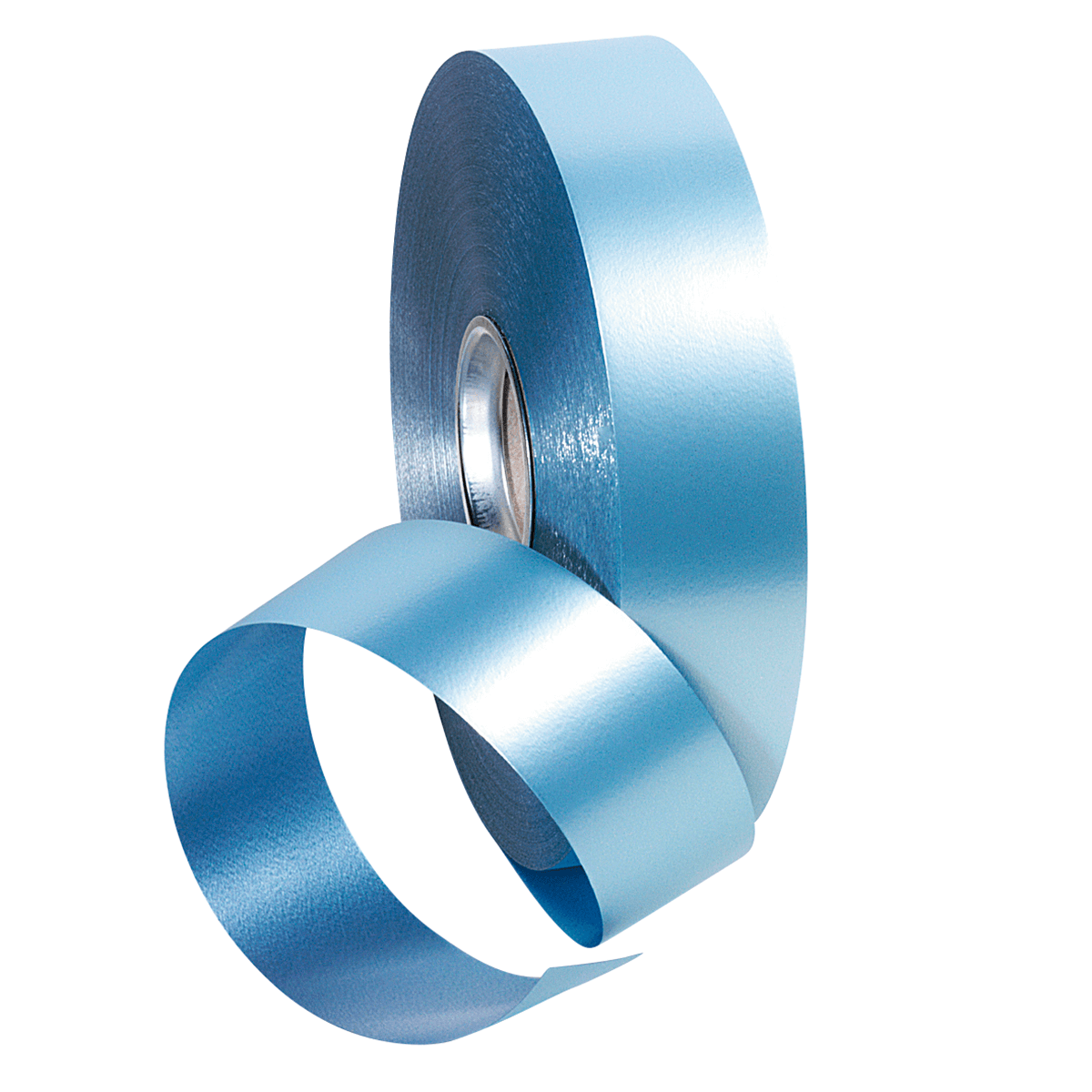 Metallic ribbon, matt, width 31 mm, light blue - 0