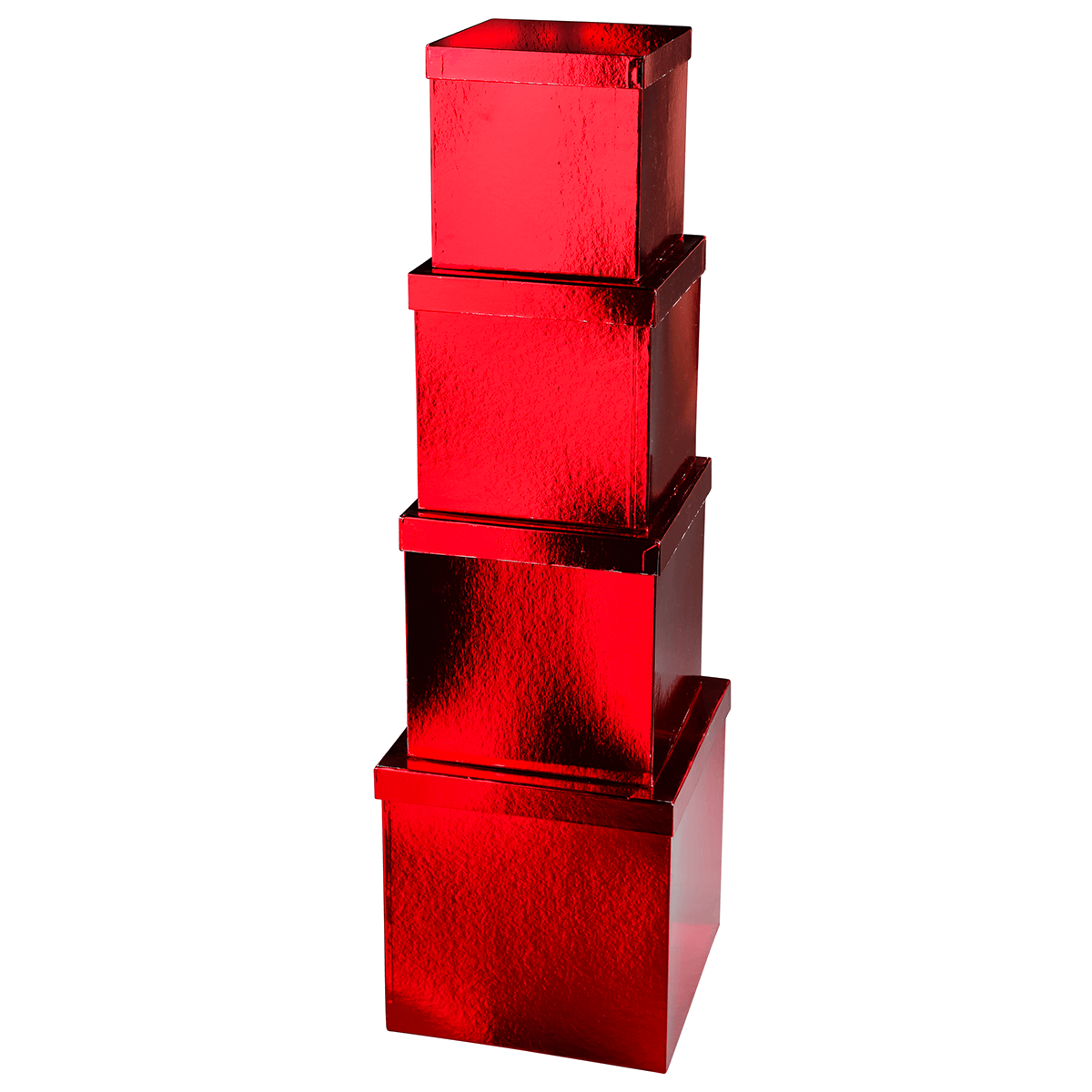 Geschenkkartonage, rot, 4tlg. - 0